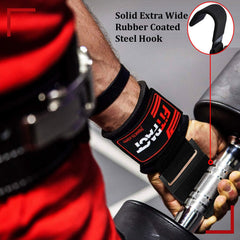 LORDEX Fitness Lifting Hook Straps – Lift Heavier with Better Grip Support